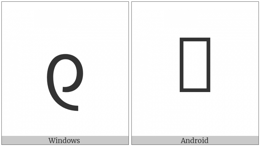 Shavian Letter They on various operating systems