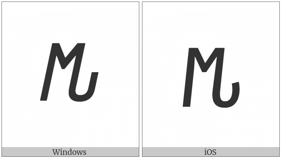 Osmanya Letter Xa on various operating systems