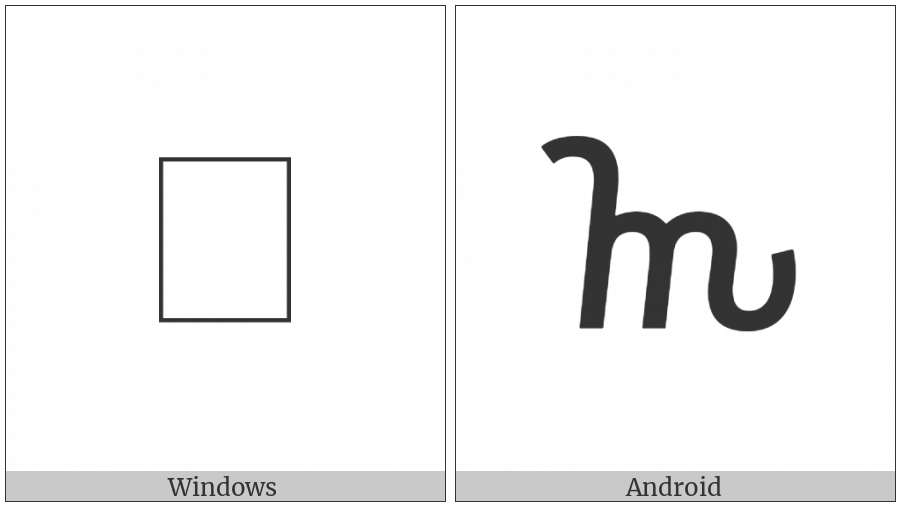 Osmanya Letter Oo on various operating systems