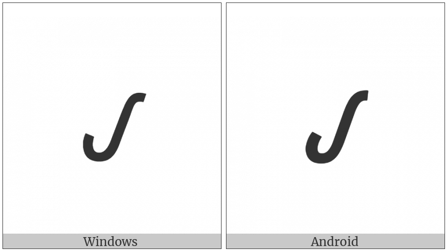 Osage Small Letter Ha on various operating systems