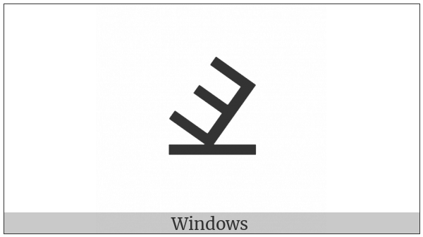 Cypriot Syllable Ni on various operating systems