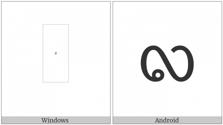 Tai Tham Tham Digit Nine on various operating systems