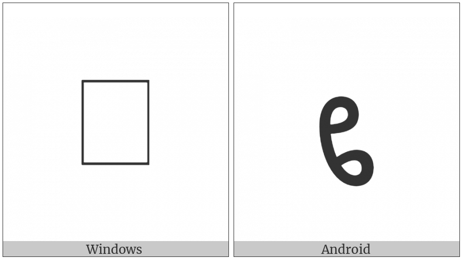 Manichaean Letter Teth on various operating systems