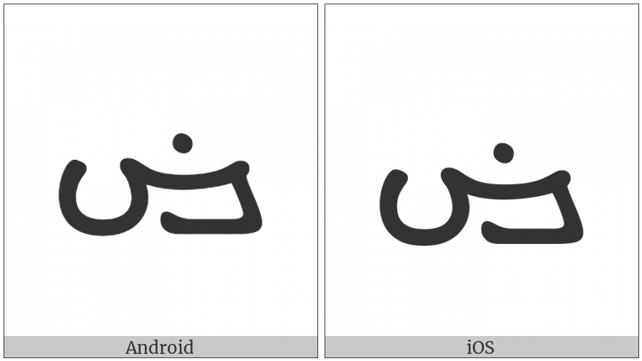 Manichaean Letter Xoph on various operating systems