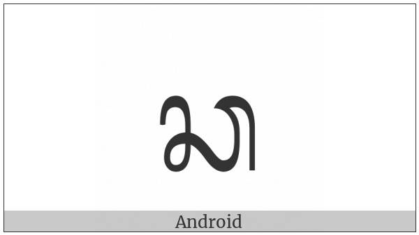 Balinese Letter Ca on various operating systems