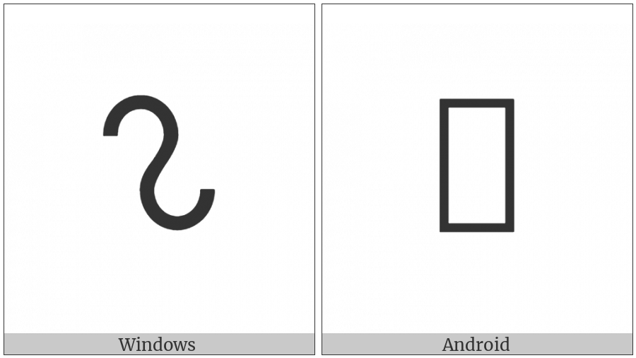 Brahmi Letter Vocalic L on various operating systems