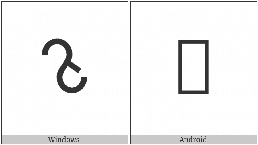 Brahmi Letter Vocalic Ll on various operating systems