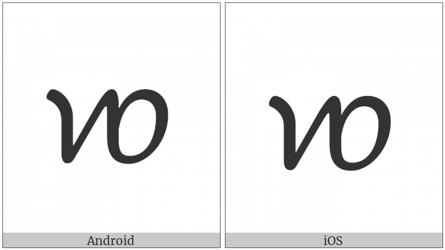 Ahom Letter Cha on various operating systems