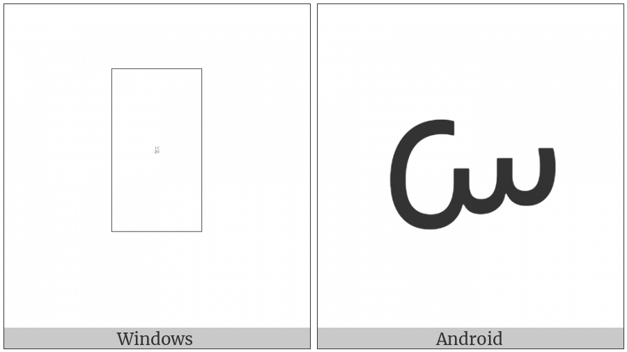 Lepcha Letter Sa on various operating systems