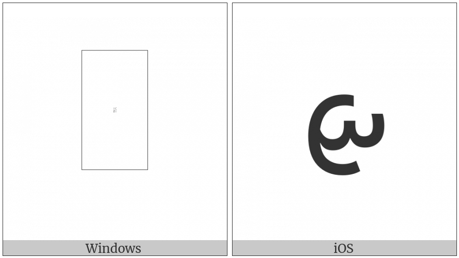 Lepcha Letter Sha on various operating systems