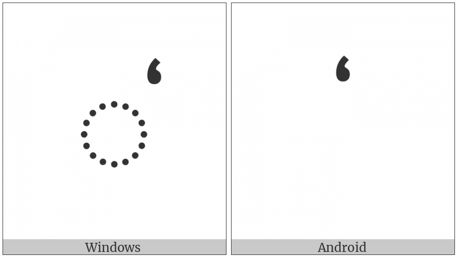 Lepcha Consonant Sign K on various operating systems