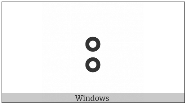 Zanabazar Square Sign Visarga on various operating systems