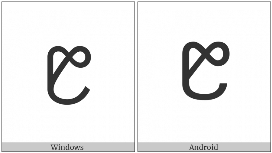 Ol Chiki Digit Eight on various operating systems