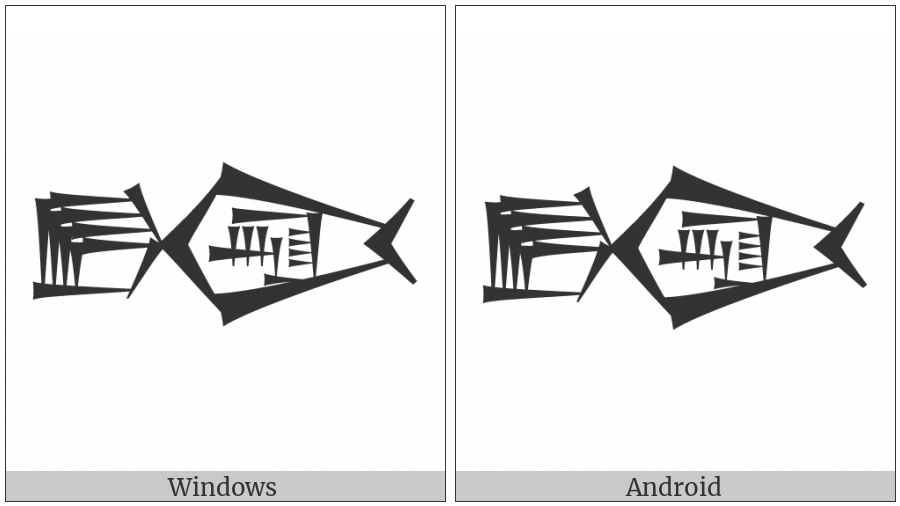 Cuneiform Sign Dag Kisim5 Times La on various operating systems