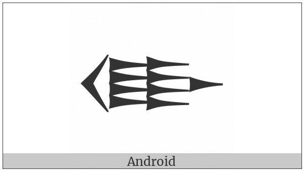 Cuneiform Sign Dugud on various operating systems