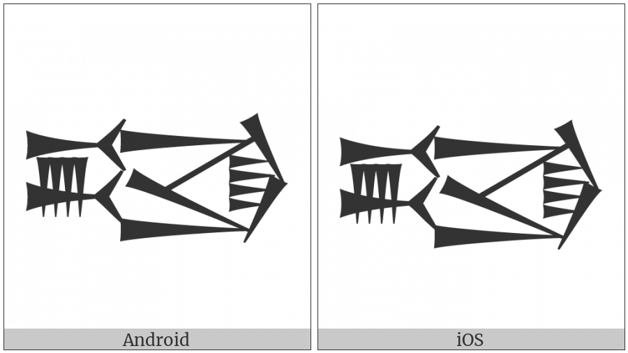 Cuneiform Sign Egir on various operating systems