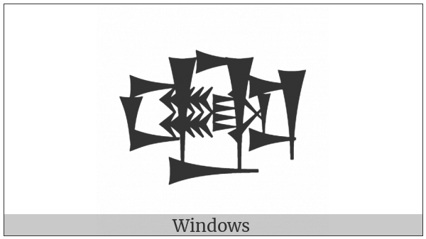 Cuneiform Sign Ezen Times Li on various operating systems