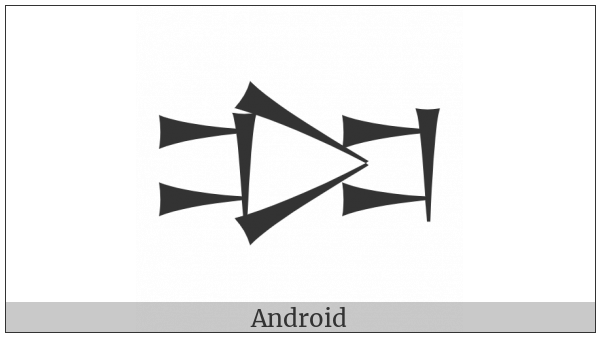 Cuneiform Sign Gisal on various operating systems