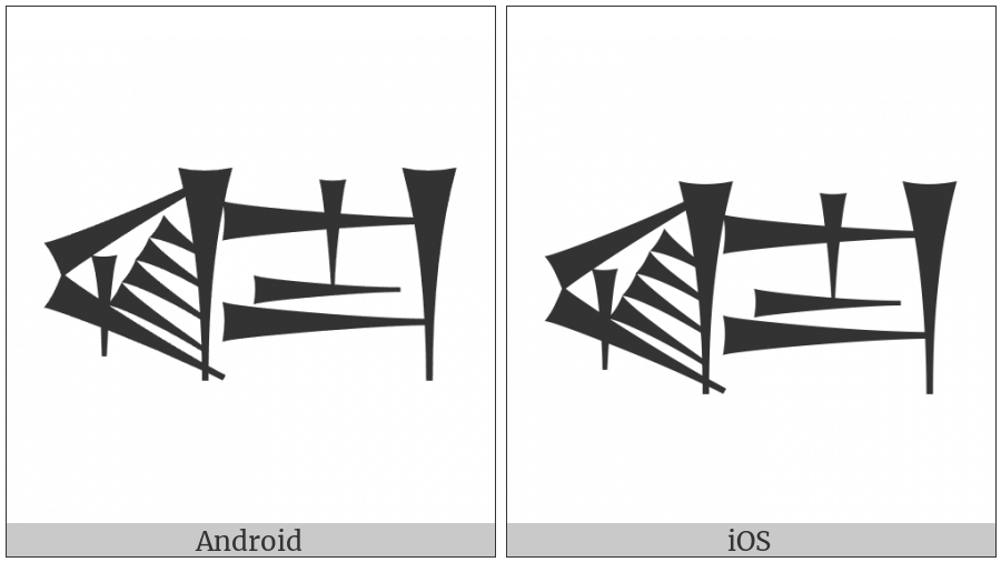 Cuneiform Sign Ka Times Bar on various operating systems