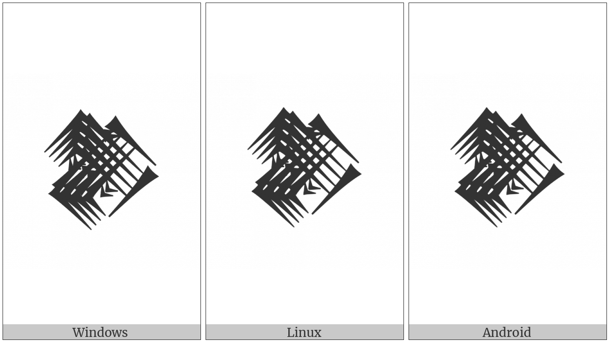 Cuneiform Sign Ka2 Crossing Ka2 on various operating systems