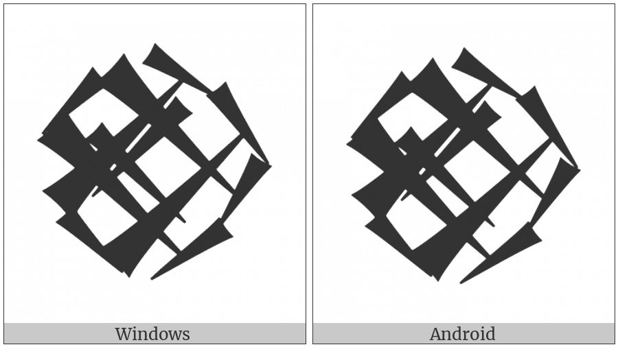 Cuneiform Sign Kal Crossing Kal on various operating systems