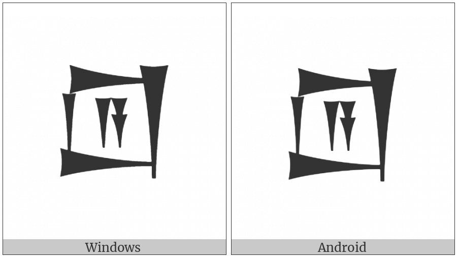 Cuneiform Sign Lagab Times A on various operating systems