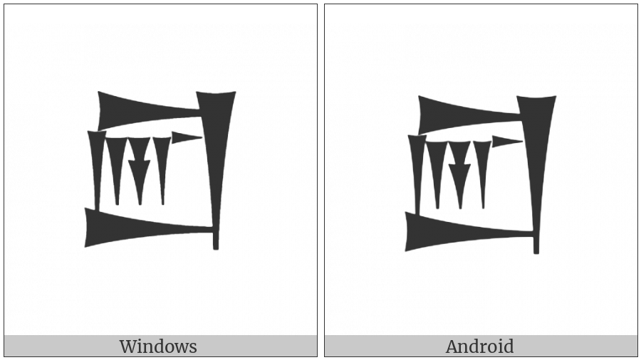 Cuneiform Sign Lagab Times A Plus Lal on various operating systems