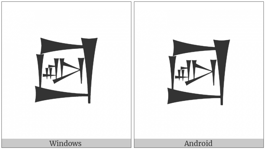 Cuneiform Sign Lagab Times Al on various operating systems