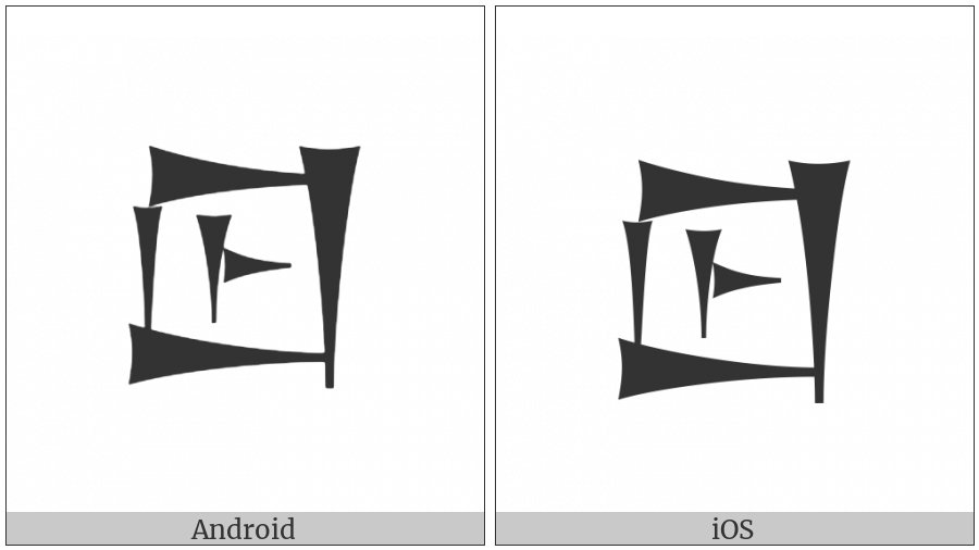 Cuneiform Sign Lagab Times Me on various operating systems