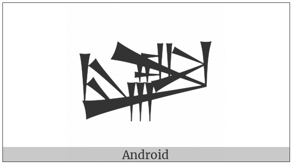 Cuneiform Sign Lu2 Times Al on various operating systems