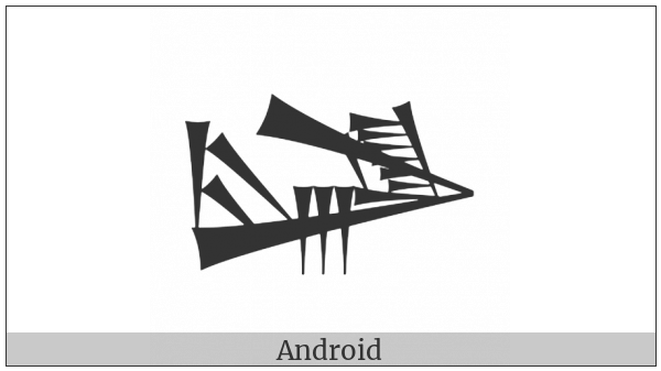 Cuneiform Sign Lu2 Times Esh2 Tenu on various operating systems