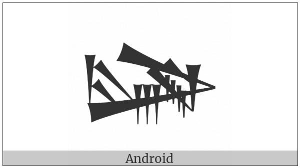 Cuneiform Sign Lu2 Times Gan2 Tenu on various operating systems