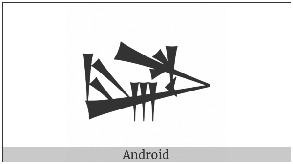 Cuneiform Sign Lu2 Times Kad2 on various operating systems