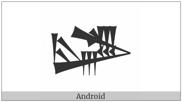 Cuneiform Sign Lu2 Times Kad3 on various operating systems