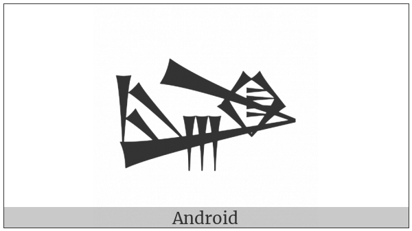 Cuneiform Sign Lu2 Times Ki on various operating systems