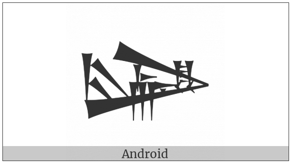 Cuneiform Sign Lu2 Times Me Plus En on various operating systems