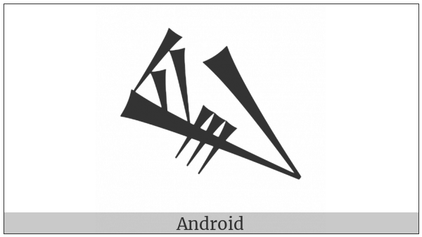 Cuneiform Sign Lu2 Tenu on various operating systems