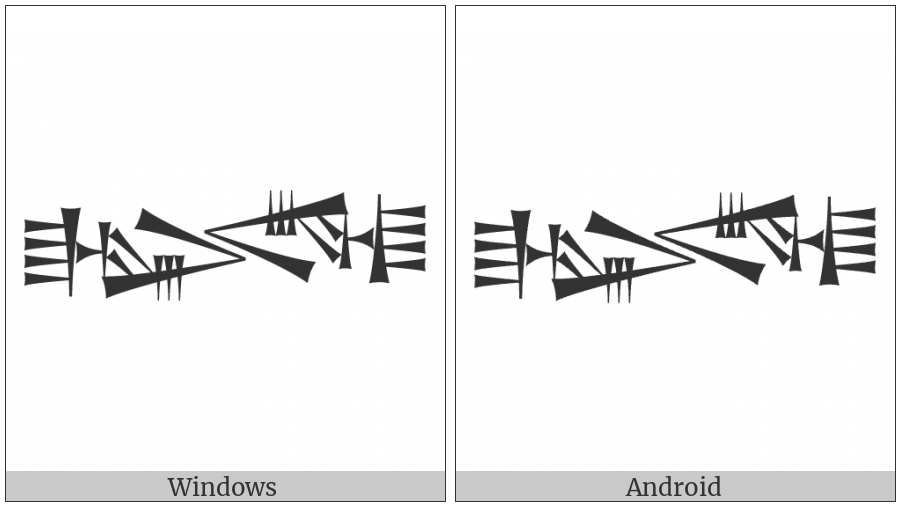 Cuneiform Sign Lugal Opposing Lugal on various operating systems