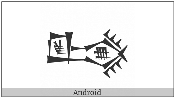 Cuneiform Sign Munsub on various operating systems