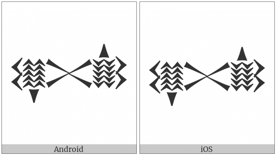 Cuneiform Sign Naga Opposing Naga on various operating systems