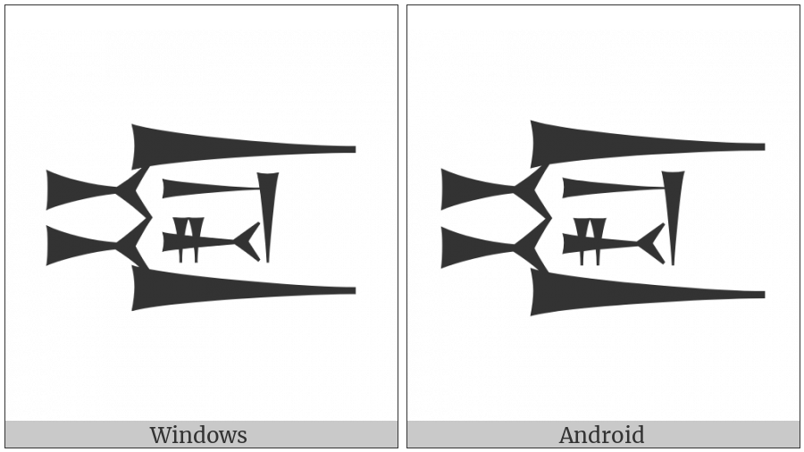 Cuneiform Sign Ninda2 Times Ush on various operating systems