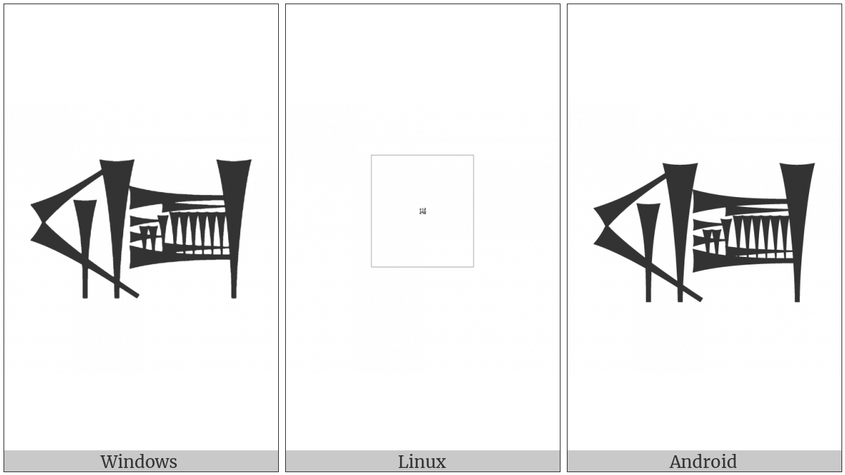 Cuneiform Sign Sag Times Dub on various operating systems