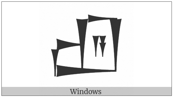 Cuneiform Sign Uru Times A on various operating systems