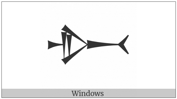 Cuneiform Sign Ushumx on various operating systems