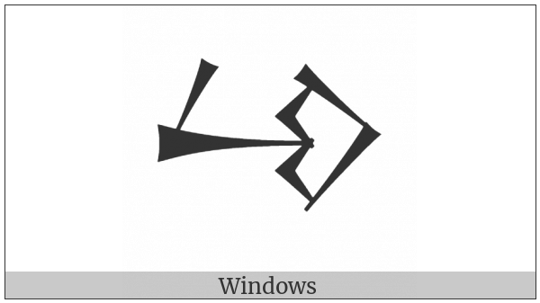 Cuneiform Sign Zamx on various operating systems