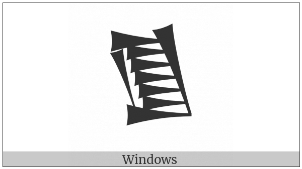 Cuneiform Sign Zi3 on various operating systems