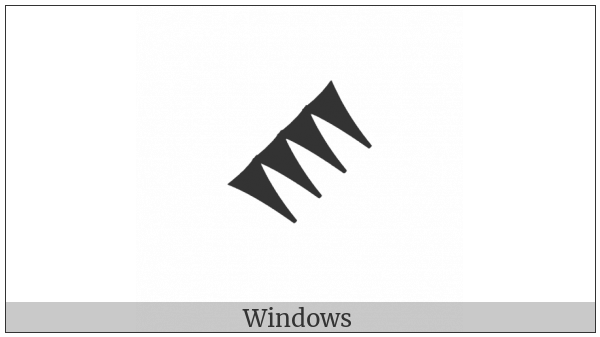 Cuneiform Sign Zib on various operating systems