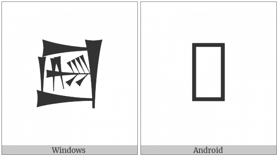 Cuneiform Sign Lagab Times Gi on various operating systems