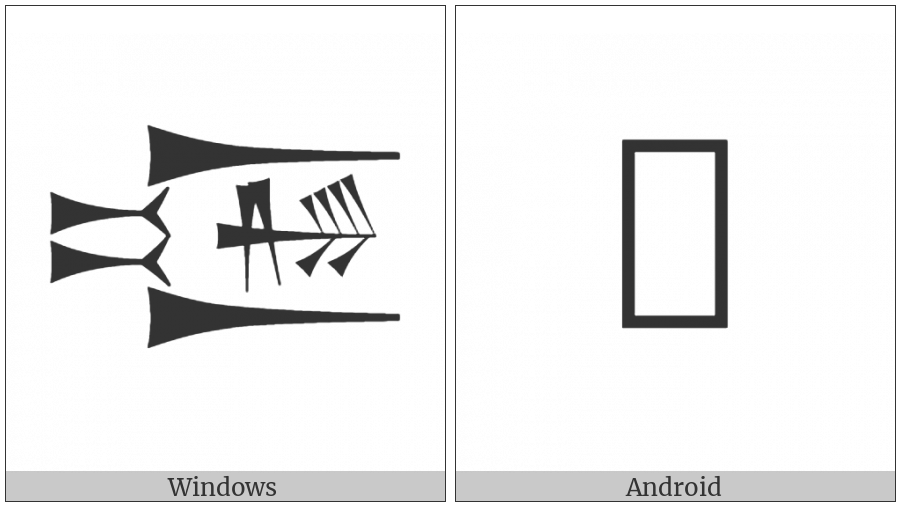 Cuneiform Sign Ninda2 Times Gi on various operating systems