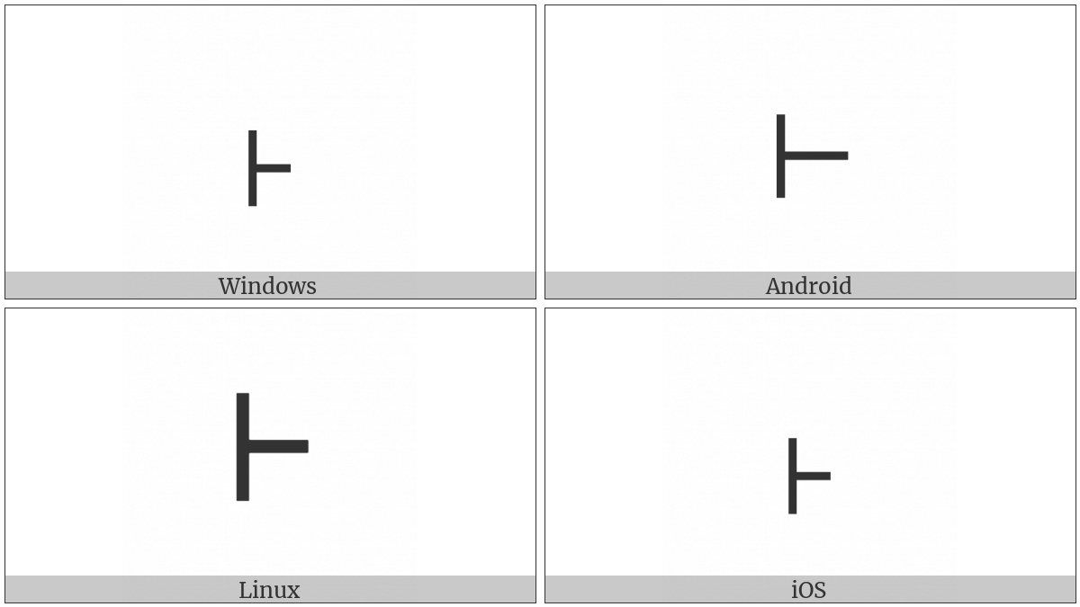 Modifier Letter Yang Departing Tone Mark on various operating systems